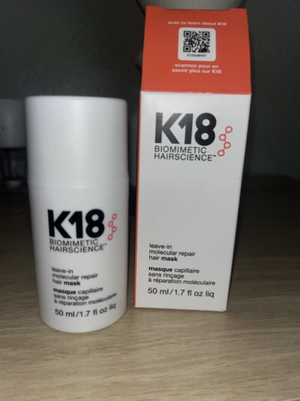 K18 Leave-In Molecular Repair Hair Mask 1.7 fl oz Hair Treatment